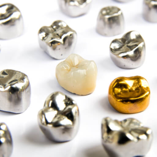 Variety of dental crowns